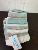 secondhand Carter's Washcloth 6 Pack, Grey & baby blue