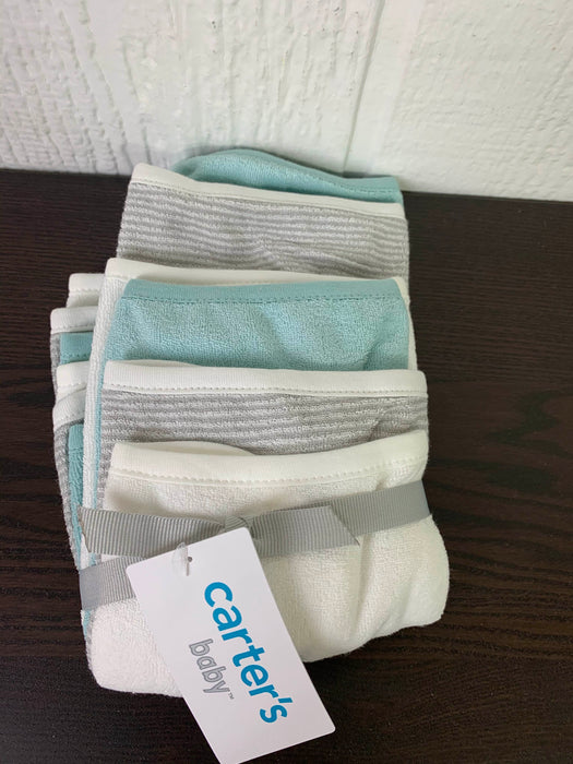 secondhand Carter's Washcloth 6 Pack, Grey & baby blue