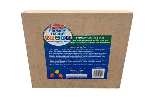 secondhand Melissa & Doug Primary Lacing Beads