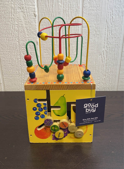 secondhand Wooden Activity Cube