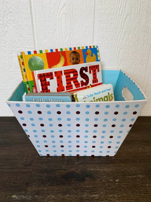 used BUNDLE Board Books, with Storage Bin