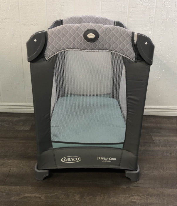 used Graco Travel Lite Crib, With Stages