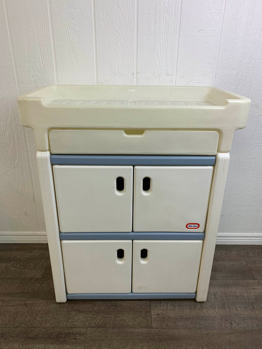 used Little Tikes Changing Table With Storage Cabinet