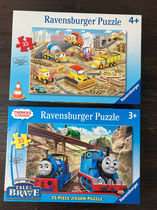 used Ravensburger Puzzle, 35 piece jigsaw puzzle set of 2