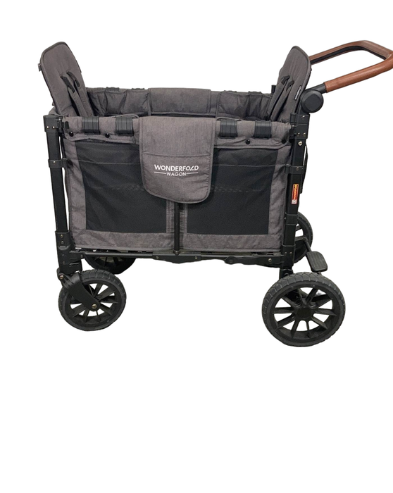 used Wonderfold W2 Luxe Multifunctional Double Stroller Wagon, 2023, Charcoal Gray