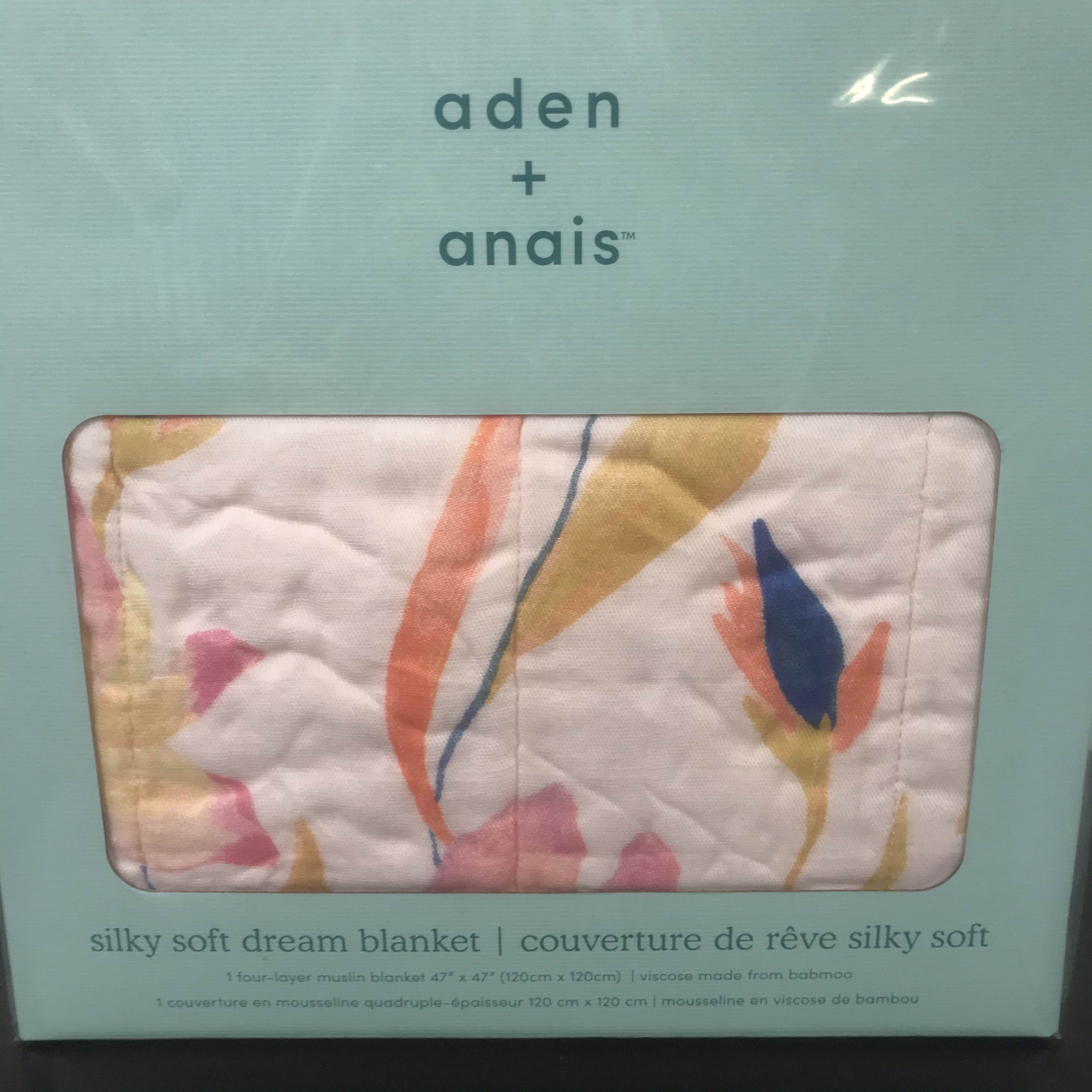 Aden Anais Silky Soft Dream Blanket Marine Gardens