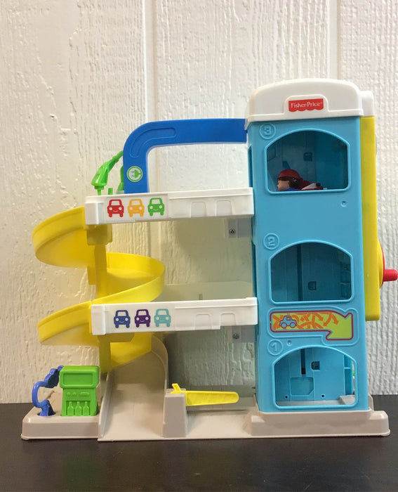used Fisher Price Little People Helpful Neighbors Wheelie Garage