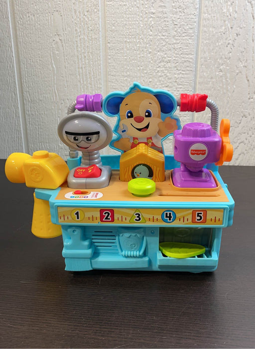 used Fisher Price Laugh & Learn Busy Learning Tool Bench