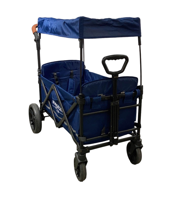 used Wonderfold X2 Push + Pull Double Stroller Wagon, 2022, Sapphire Navy