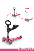 used Micro Kickboard Mini 3in1 Deluxe, Pink