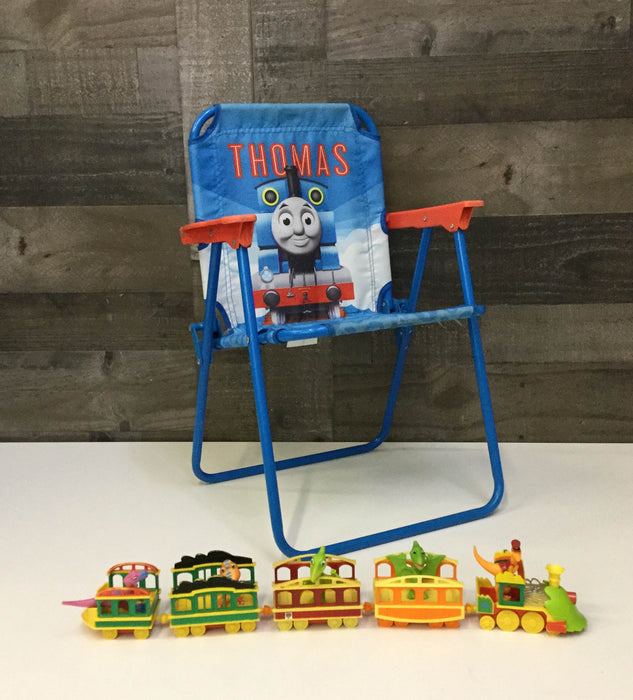 used BUNDLE Thomas and Friends Trains Child Folding Chair