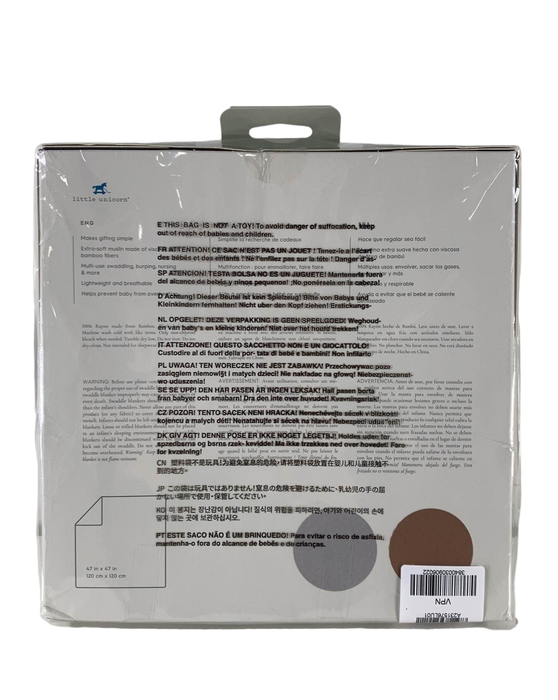 secondhand Little Unicorn Deluxe Muslin Swaddle Blanket 2pack, Caramel