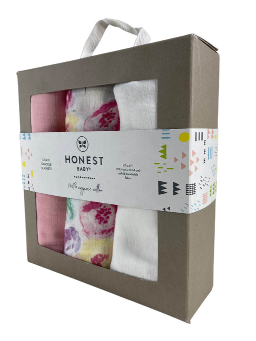 used Honest Baby 3-Pack Swaddle Blankets