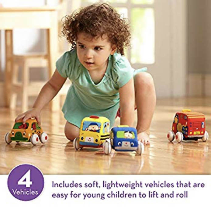 secondhand Melissa & Doug K’s Kids Pull-Back Vehicle Set