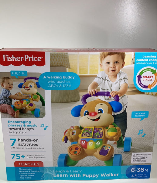 Fisher Price Laugh & Learn Smart Stages Puppy Walker Phrases & Music 6-36  Months