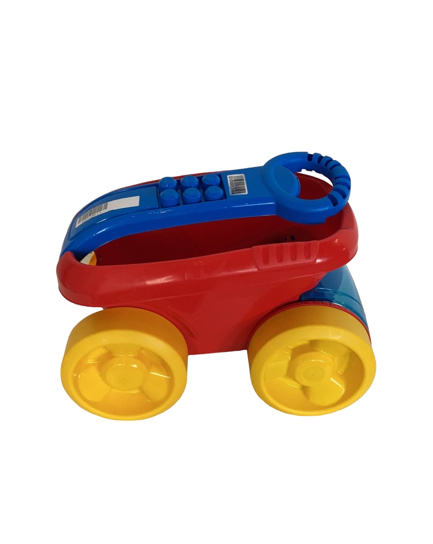 Mega Bloks Block Scooping Wagon With Mega Bloks