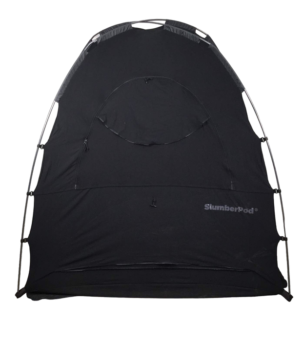 used SlumberPod 3.0 Sleep Canopy with Fan, Black with Gray Accents