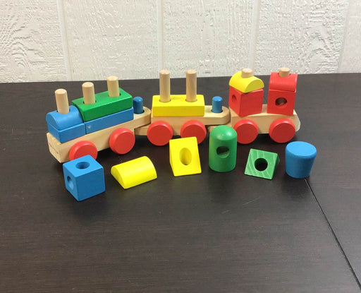 used Melissa & Doug Wooden Stacking Train