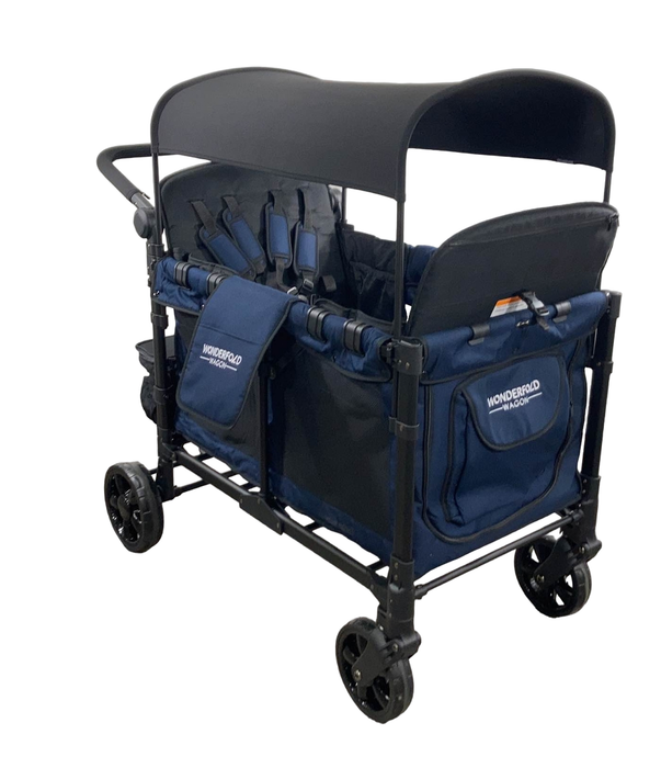 used Wonderfold W4 Elite Stroller Wagon, Noble Navy, 2021