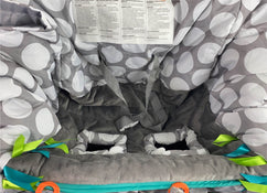 Shop Boppy Preferred Shopping Cart And High Chair Cover, Jumbo Dot at GoodBuy Gear