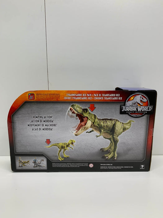 secondhand Jurassic World Thrash N Throw Tyrannosaurus Rex Figure