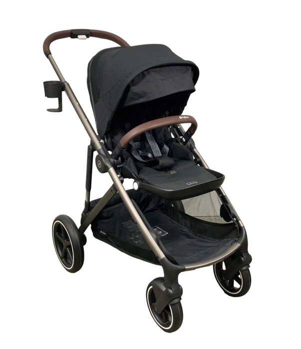 used Cybex Gazelle S Modular Stroller, 2023, Taupe Frame, Moon Black