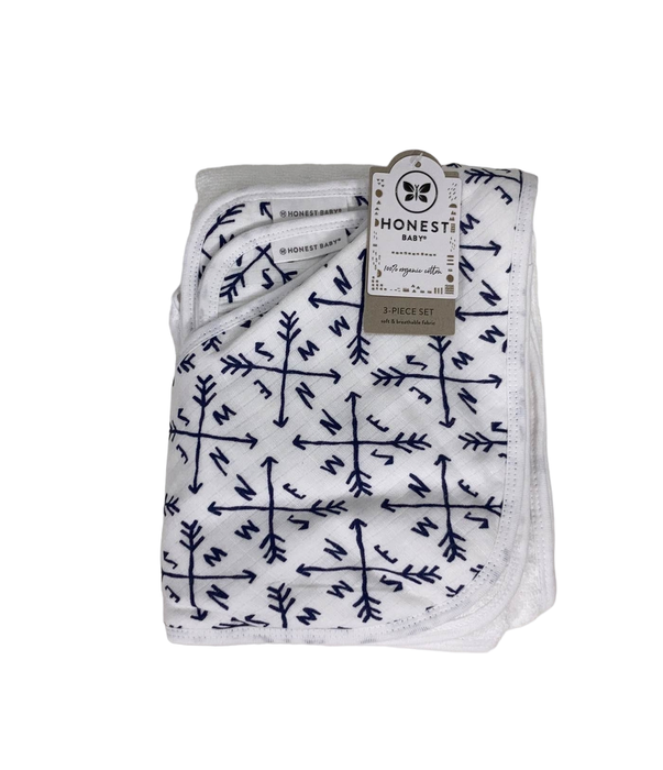 Shop Honest Baby 3-piece Organic Cotton Hooded Towel Set, Compass at GoodBuy Gear