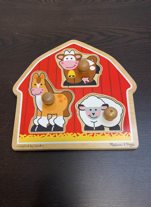 used Melissa & Doug Jumbo Knob Puzzle