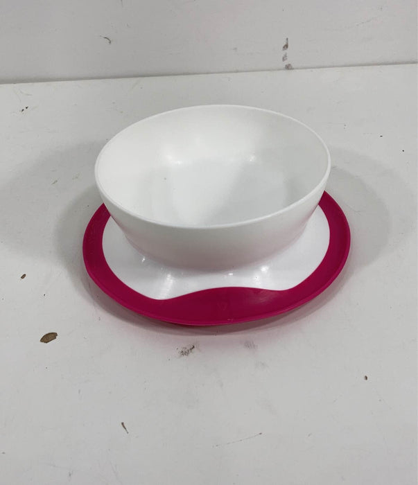 used OXO Tot Stick & Stay Suction Bowl, Pink