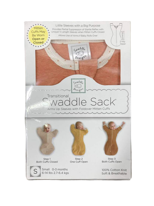 used Swaddle Designs Transitional Swaddle Sack, Heathered Peach Blush