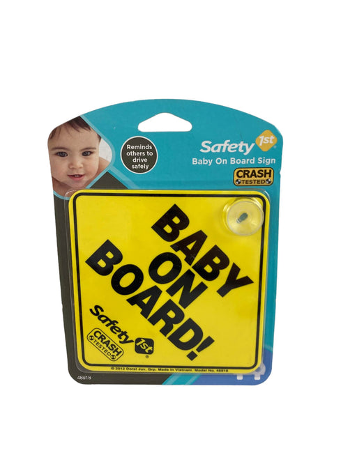 used Safety 1st Baby On Board Sign