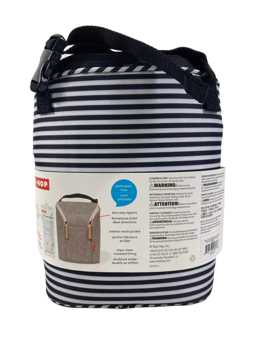 Shop Skip Hop Grab And Go Double Bottle Bag, B/W Stripe at GoodBuy Gear