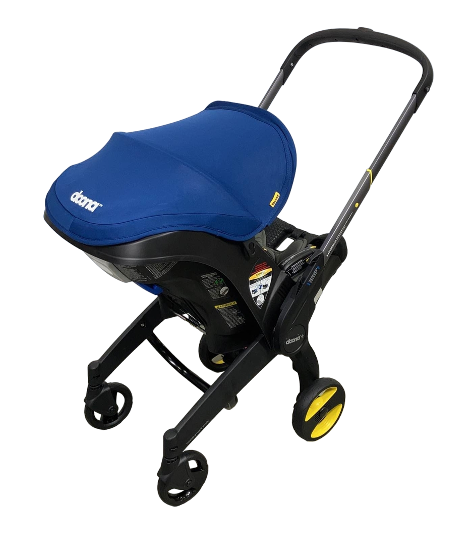 royal blue car seat and stroller Doona Infant Car Seat & Stroller Combo, 2022, Royal Blue