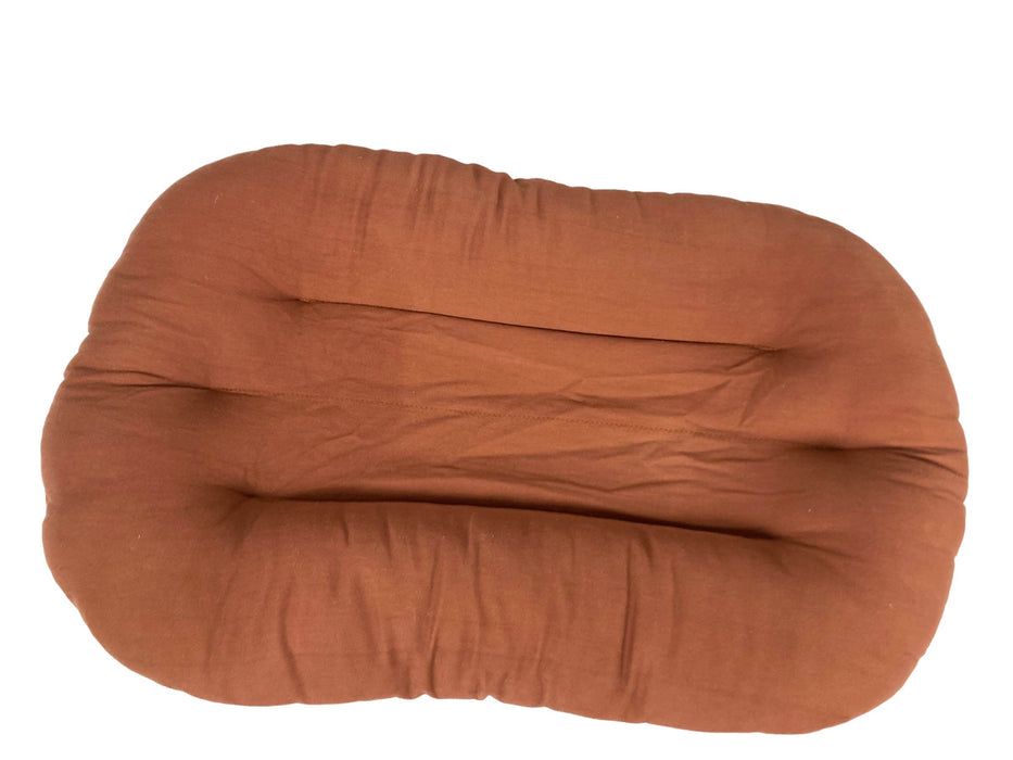 secondhand Snuggle Me Organic Sensory Infant Lounger, Gingerbread