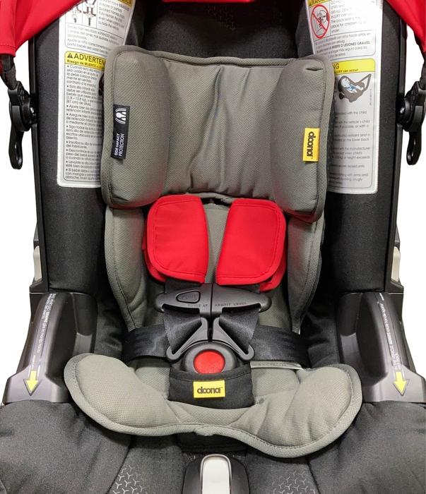 Doona Infant Car Seat & Stroller Combo, 2022, Flame Red