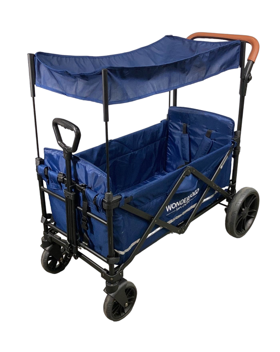 used Wonderfold X2 Push + Pull Double Stroller Wagon, 2022, Navy