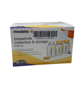 used Medela Breast Milk Collection and Storage Bottles with Solid Lids - 6pk/5oz