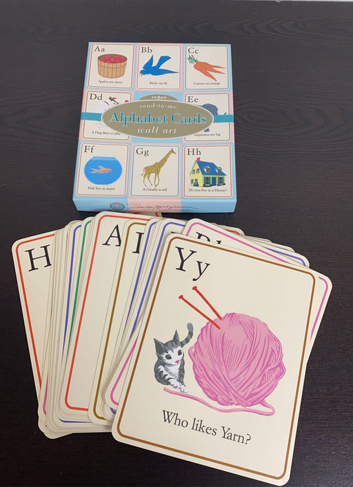 used Eeboo Read-To-Me Alphabet Wall Cards