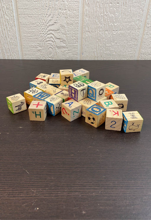 used Alphabet Blocks