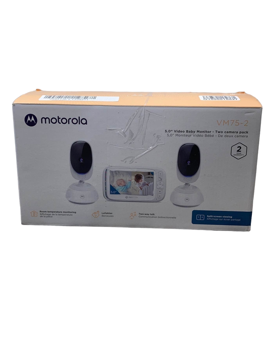 used Motorola VM75-2 5” Video Baby Monitor 2-Pack