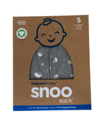 used Happiest Baby SNOO Sack, Small (5-12 lbs), Graphite Planets