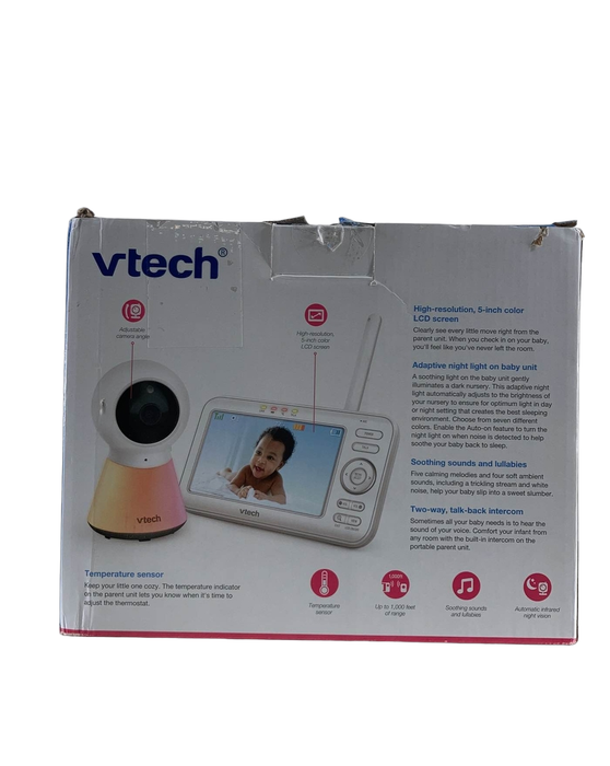 secondhand VTech Video Baby Monitor With Nightlight VM5254