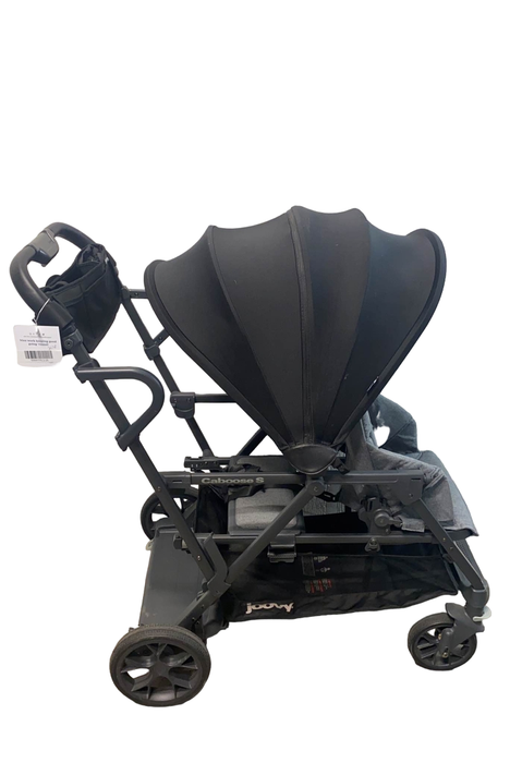 secondhand Joovy Caboose S Too Sit And Stand Double Stroller, 2018, Black Melange