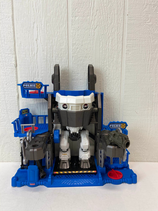 secondhand Fisher Price Imaginext Robot Police Headquarters