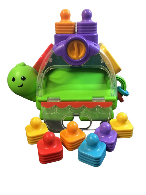 secondhand Fisher Price Little Stackers Sort 'n Spill Turtle