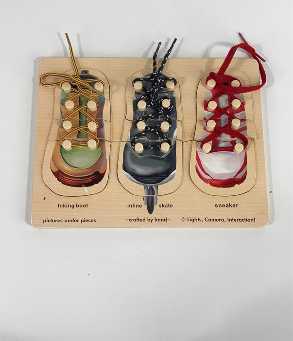 used Melissa & Doug Lacing Peg Puzzle
