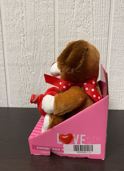 secondhand LOVE Singing Plush Dog with LED Fan