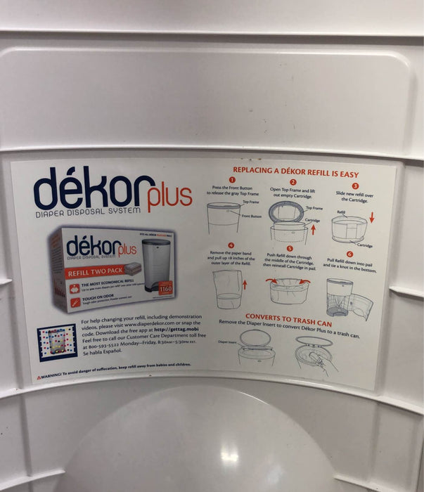 Shop Diaper Dekor Classic Diaper Pail, White at GoodBuy Gear