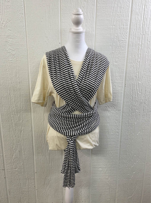 secondhand Solly Baby Wrap, Black & Natural Stripe