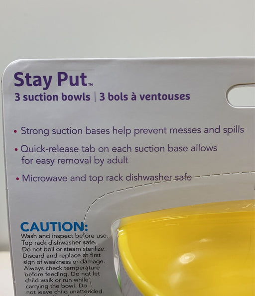 secondhand Munchkin Stay-Put Suction Bowls 3 Pack